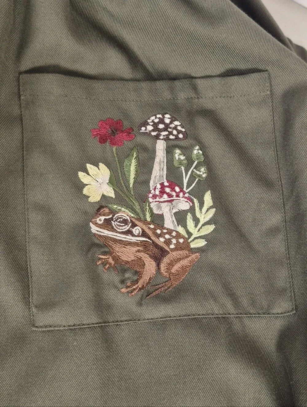 Hot Topic Thorn & Fable Woodland Embroidered Midaxi Skirtall - Size XL (Jr.) / M